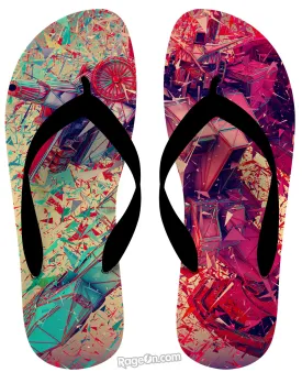 3D Transformers Flip Flops