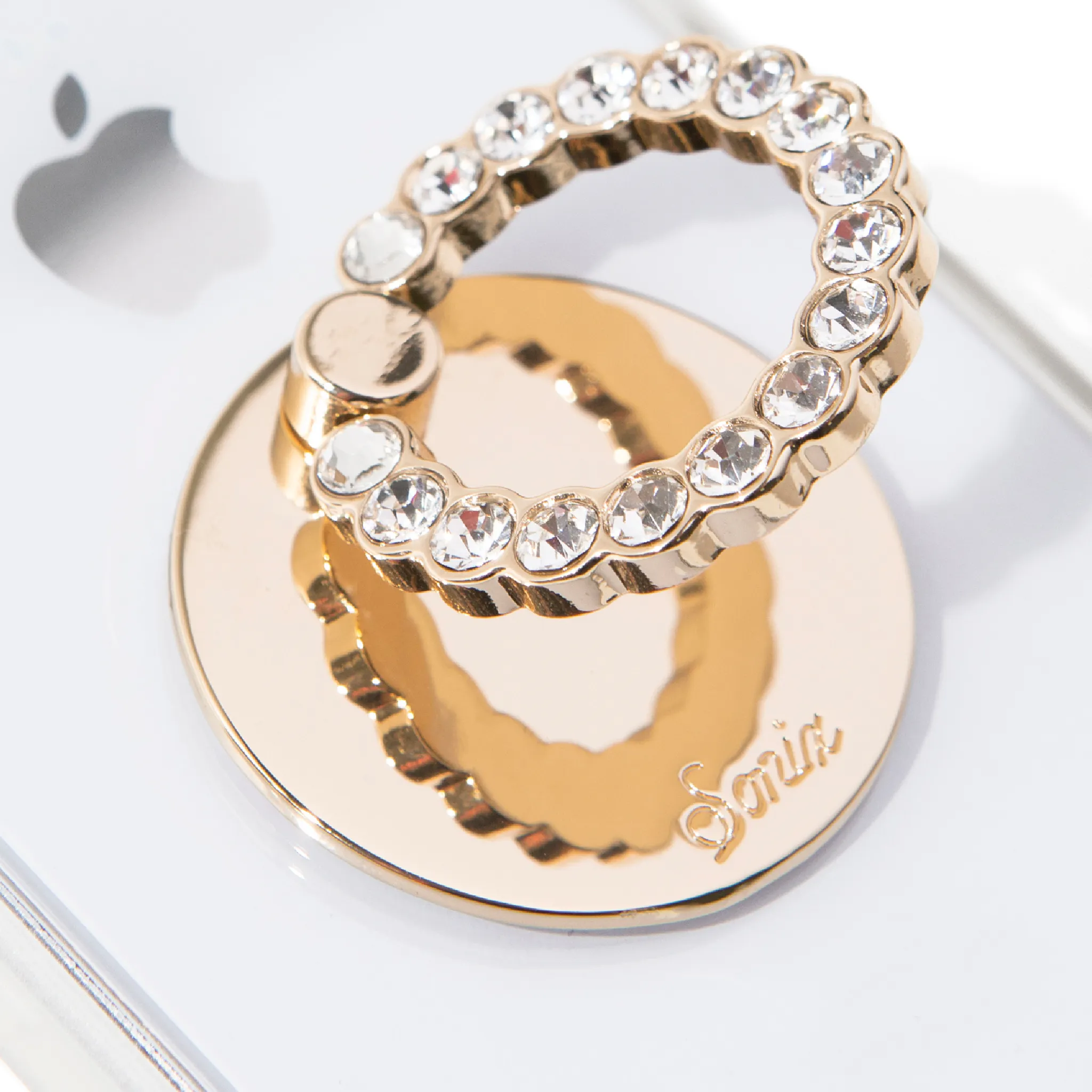 Adhesive Embellished Rhinestone Phone Ring