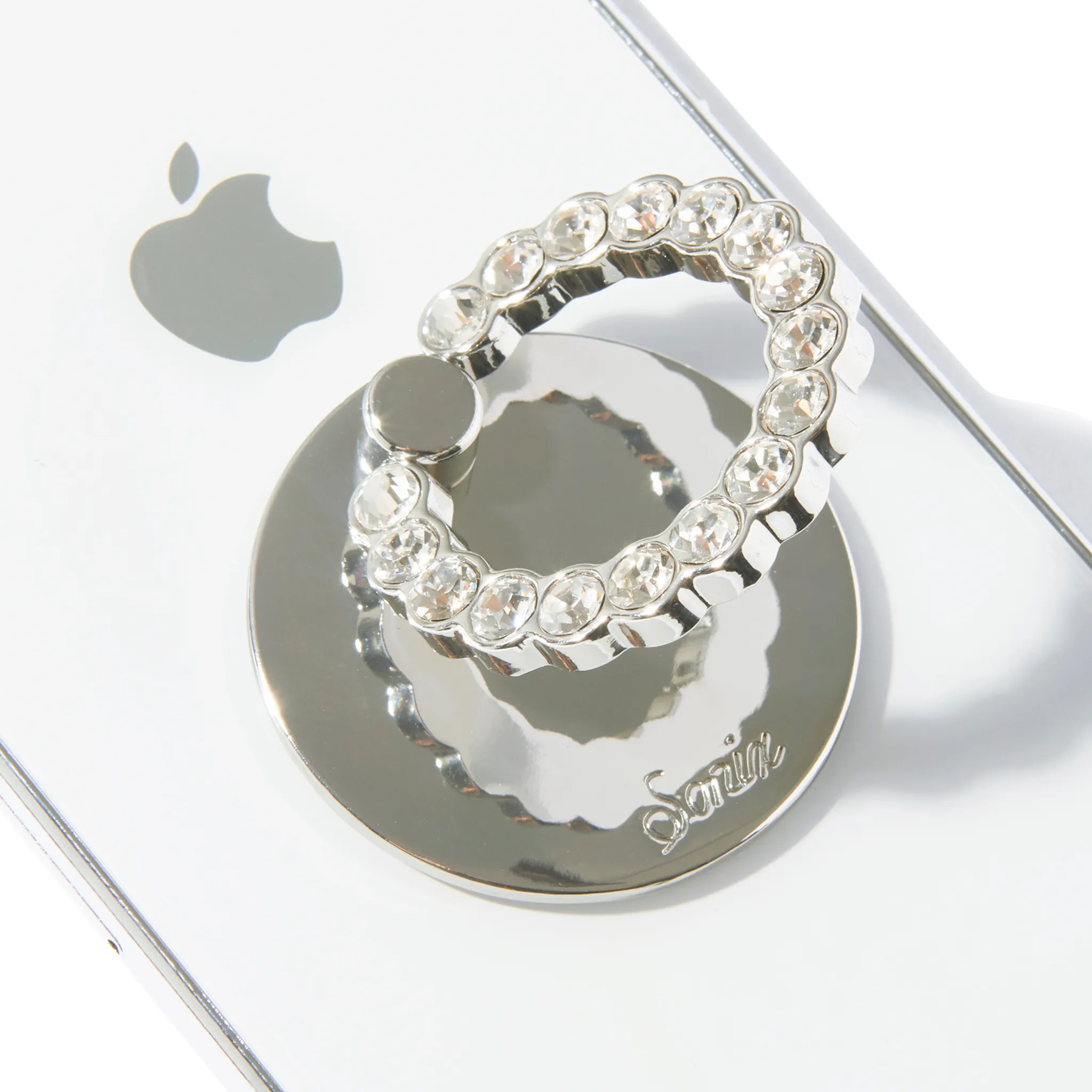 Adhesive Embellished Rhinestone Phone Ring