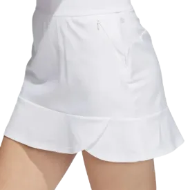 Adidas Ladies Frill Golf Skort - White