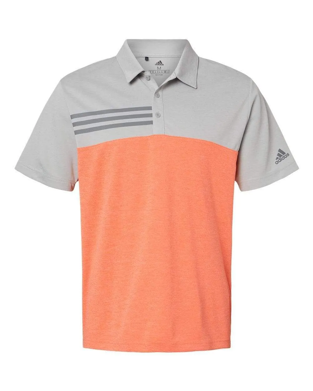 adidas - Men's Heathered 3-Stripes Polo