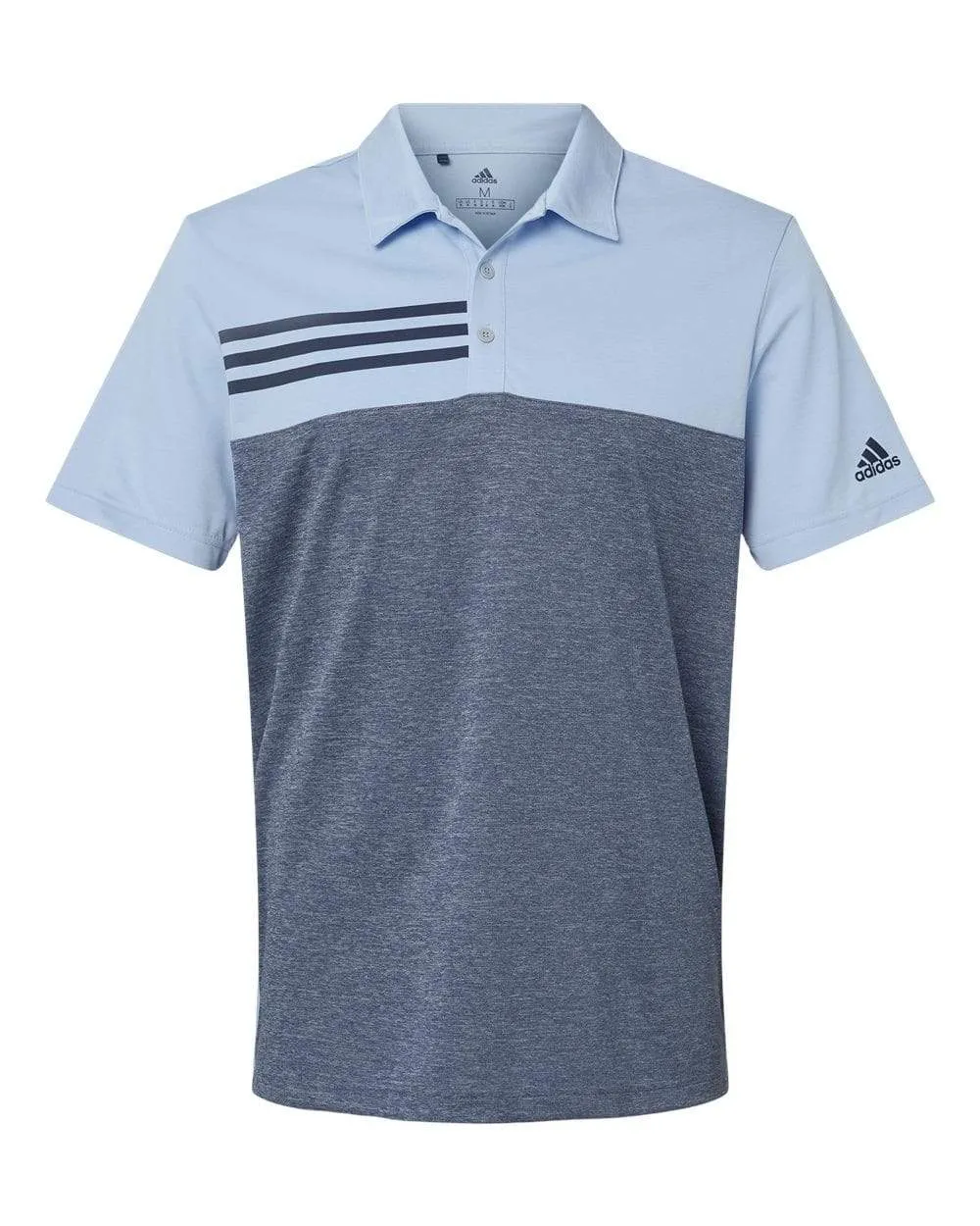 adidas - Men's Heathered 3-Stripes Polo