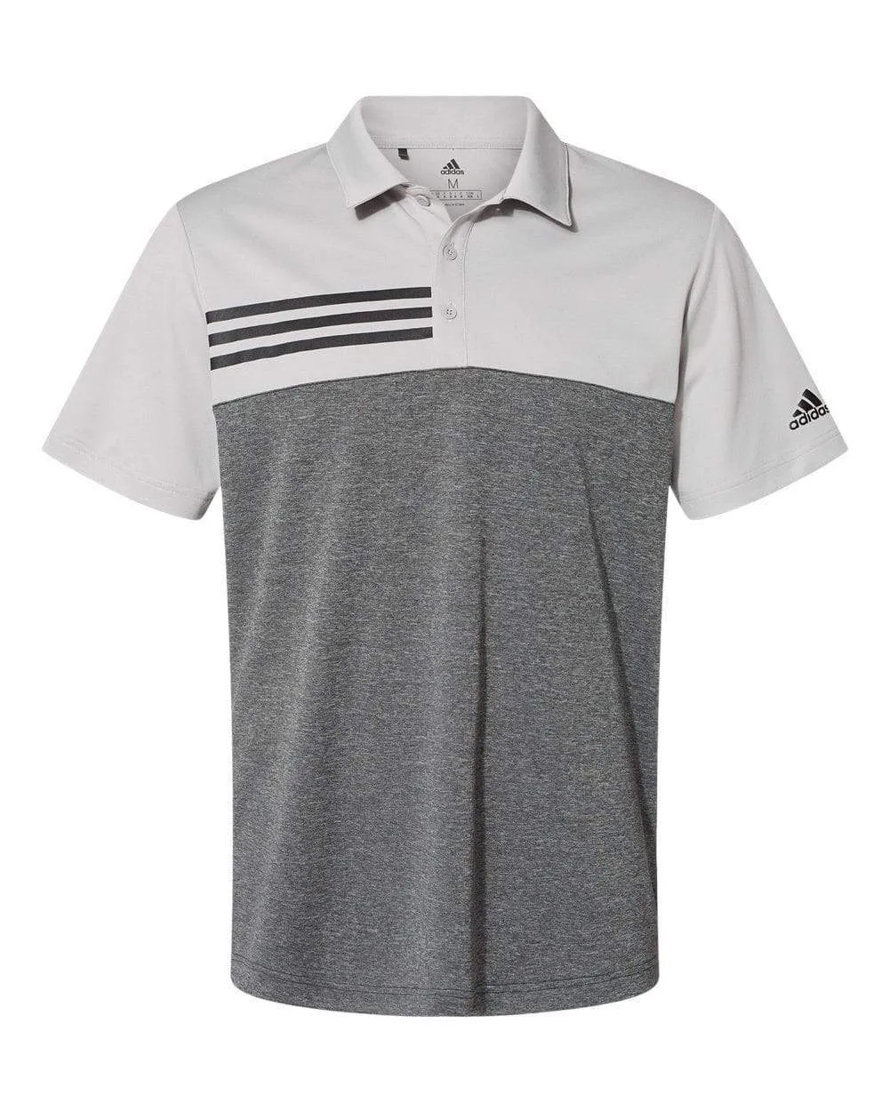 adidas - Men's Heathered 3-Stripes Polo