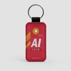 AI - Leather Keychain