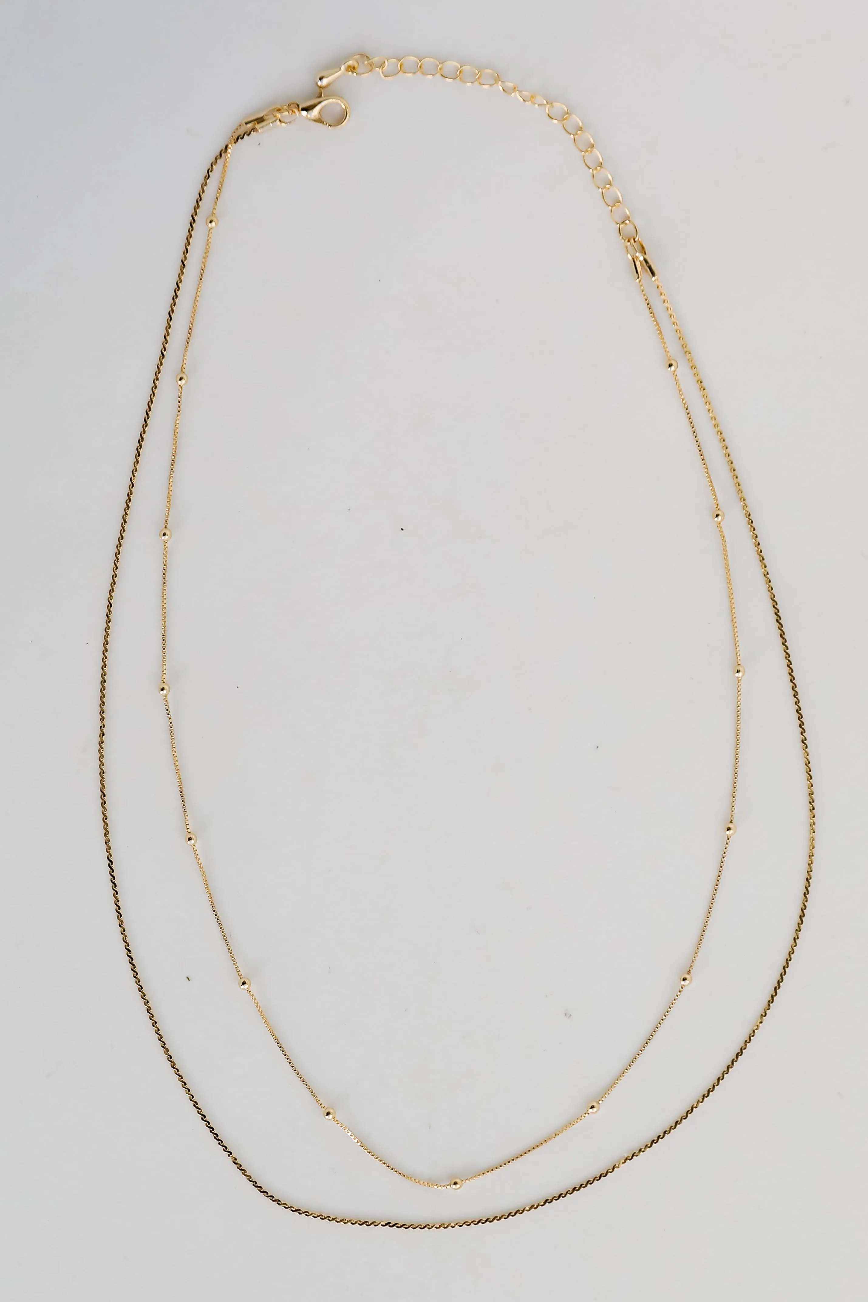 Alina Gold Layered Chain Necklace