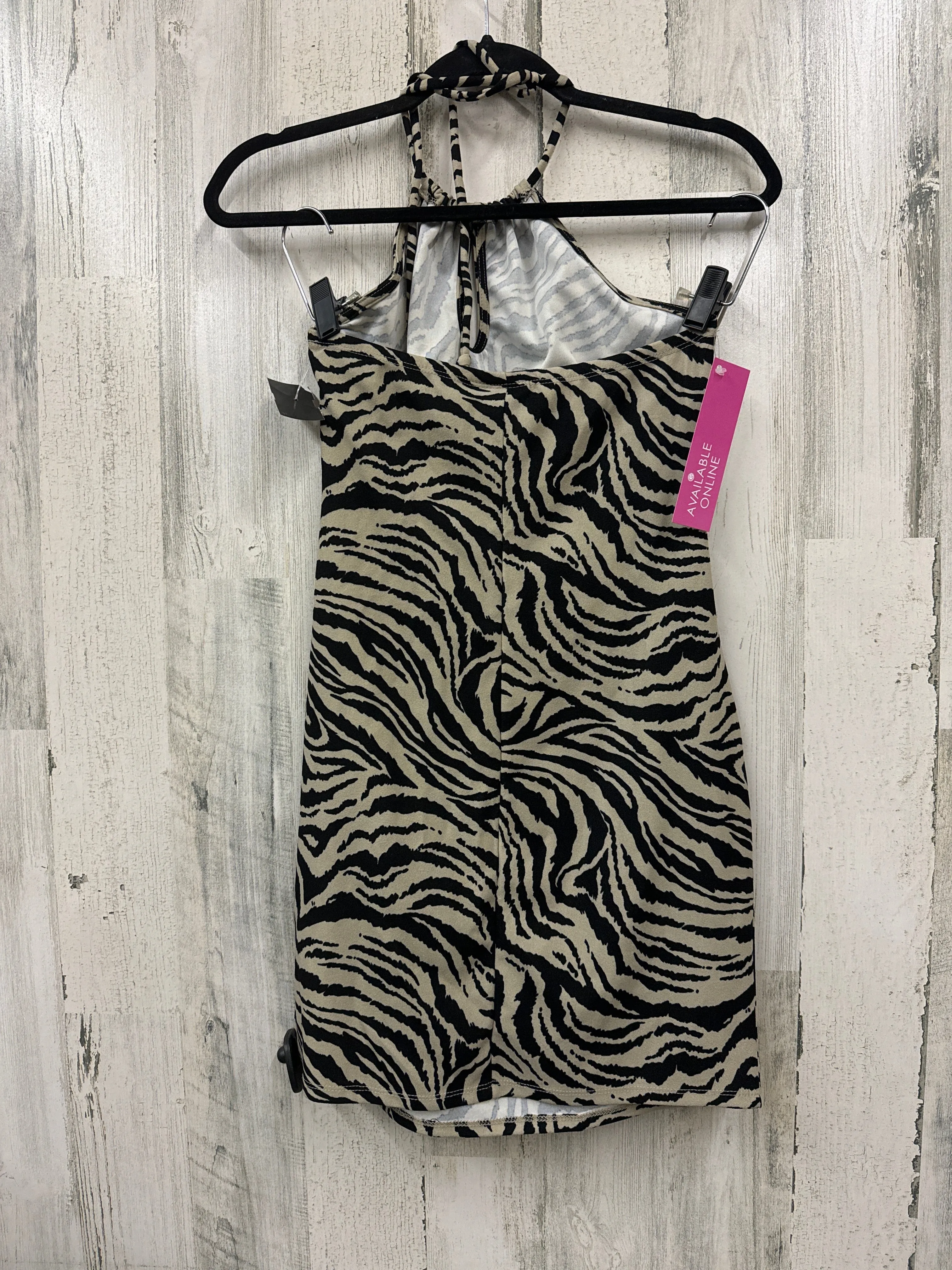 Animal Print Dress Casual Short Clothes Mentor, Size M