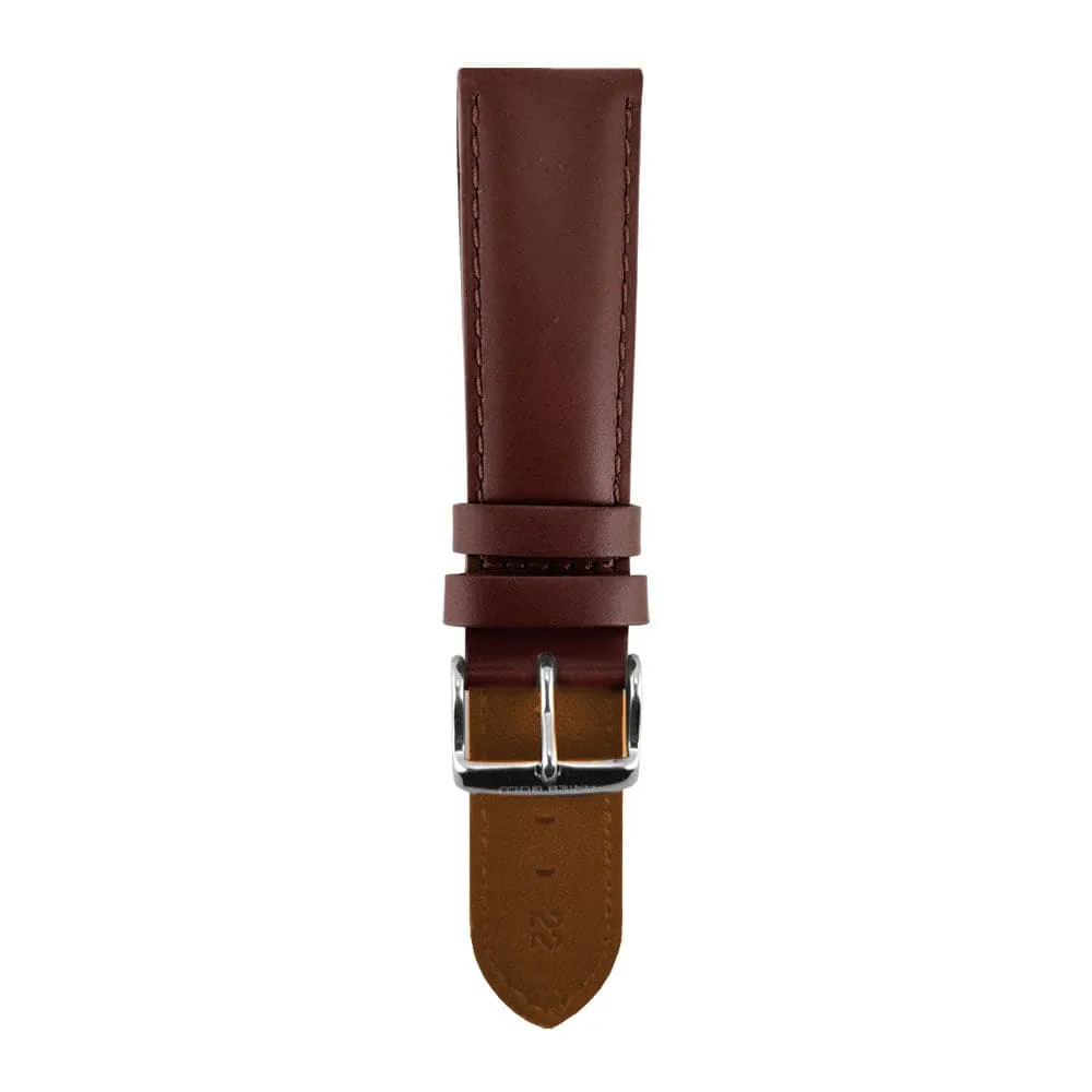 ARIES GOLD PECAN BROWN AG-L0020 LEATHER STRAP