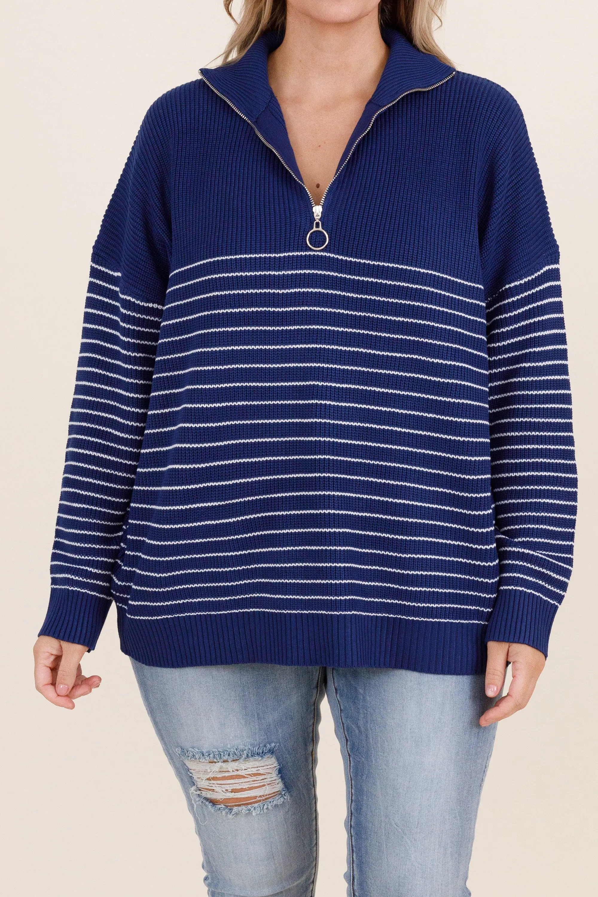 As It Was Pullover, Navy