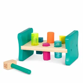 B. toys - Wooden Shape Sorter Hammering Bench