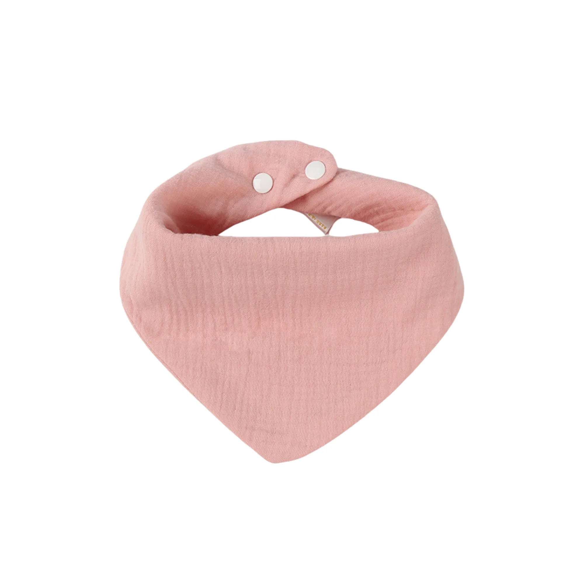 Baby Bandana Cotton Muslin Dribble Bib in Blush