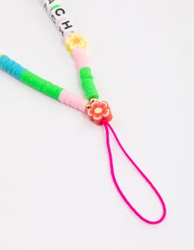 Beaded Beach Babe Phone Strap