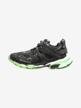 Black "black glow" track sneakers - size EU 38