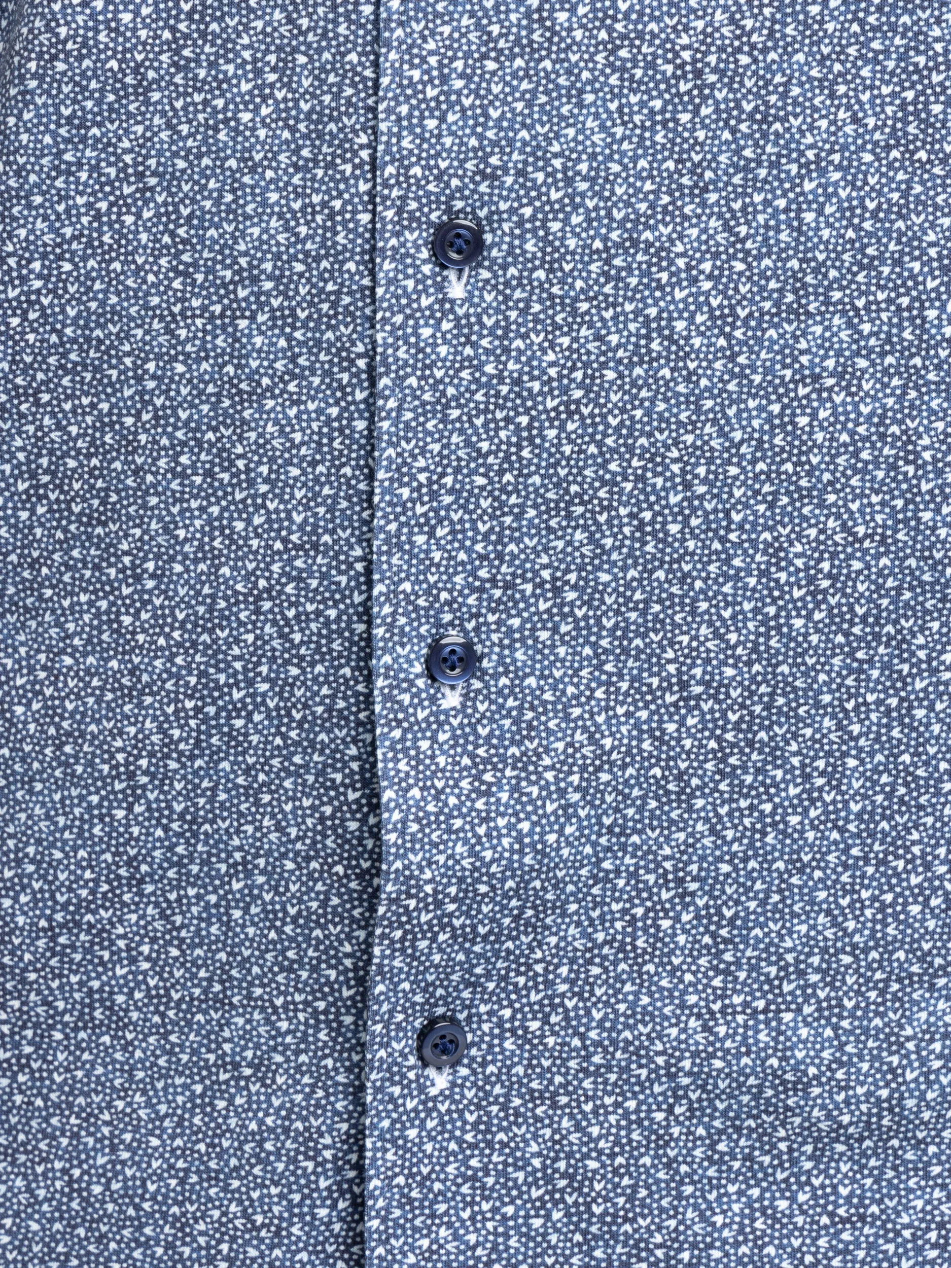 Blue Dotted Short Sleeve Shirt