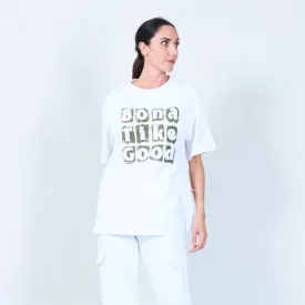 Bold "Bona Tiko Good" graphic t-shirt wholesale