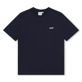 Boys Basic Navy T-Shirt w/Logo