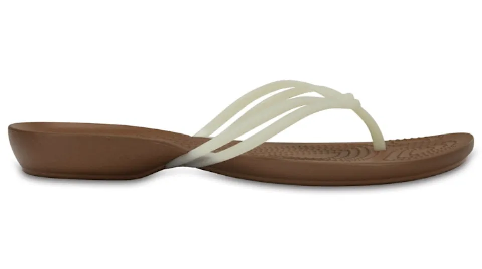 Crocs Isabella Flip White Bronze