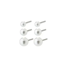 ELISA pearl earrings 3-in-1 set