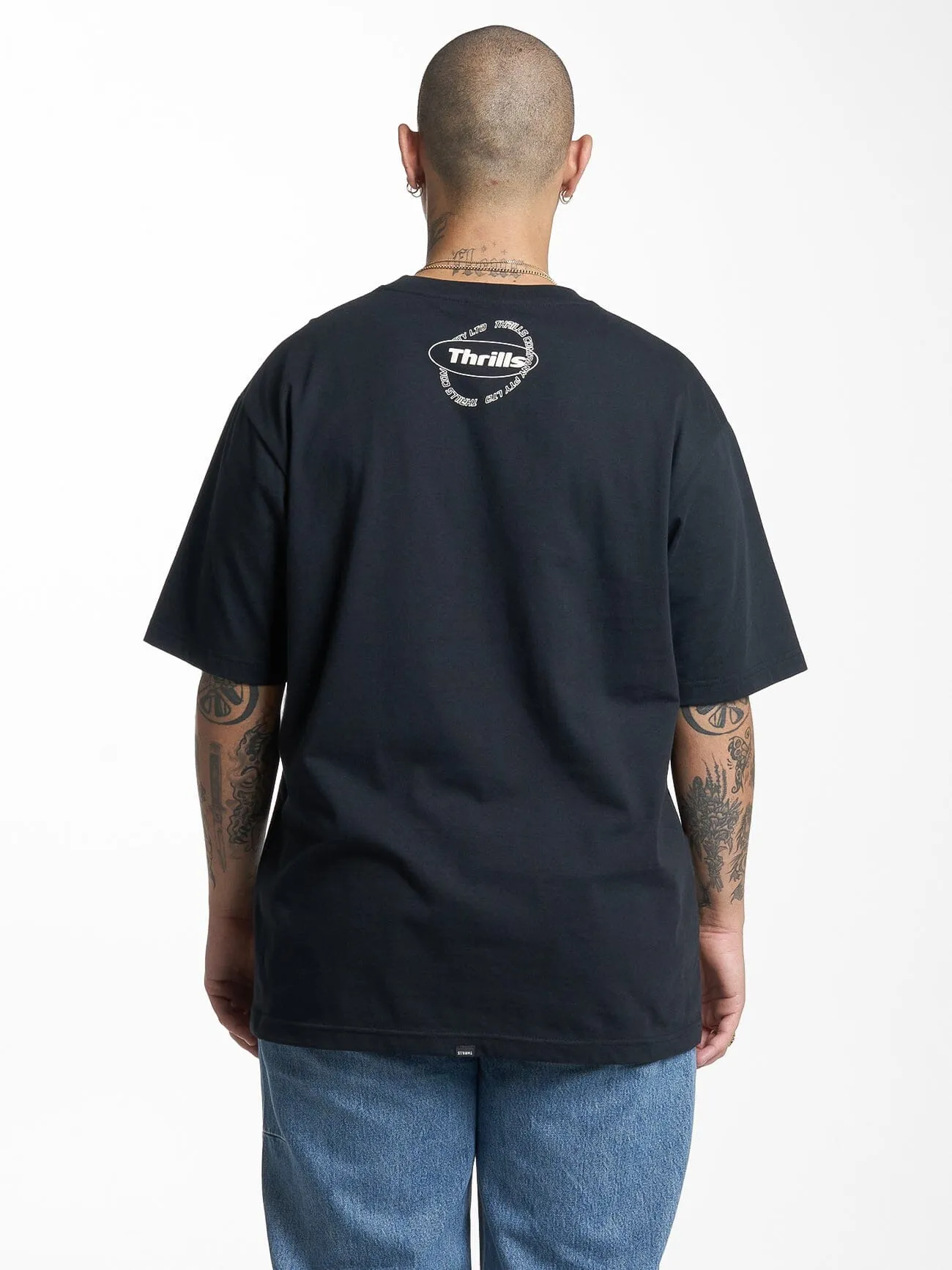 Enjoying Reality Oversize Fit Tee - Washed Black