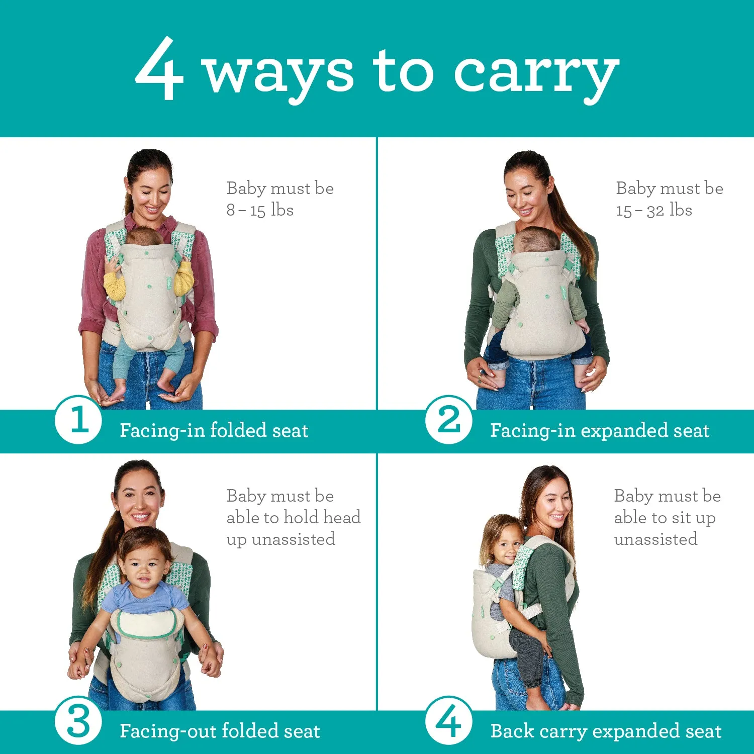 Flip 4-in-1 Nature & Nurture Convertible Carrier