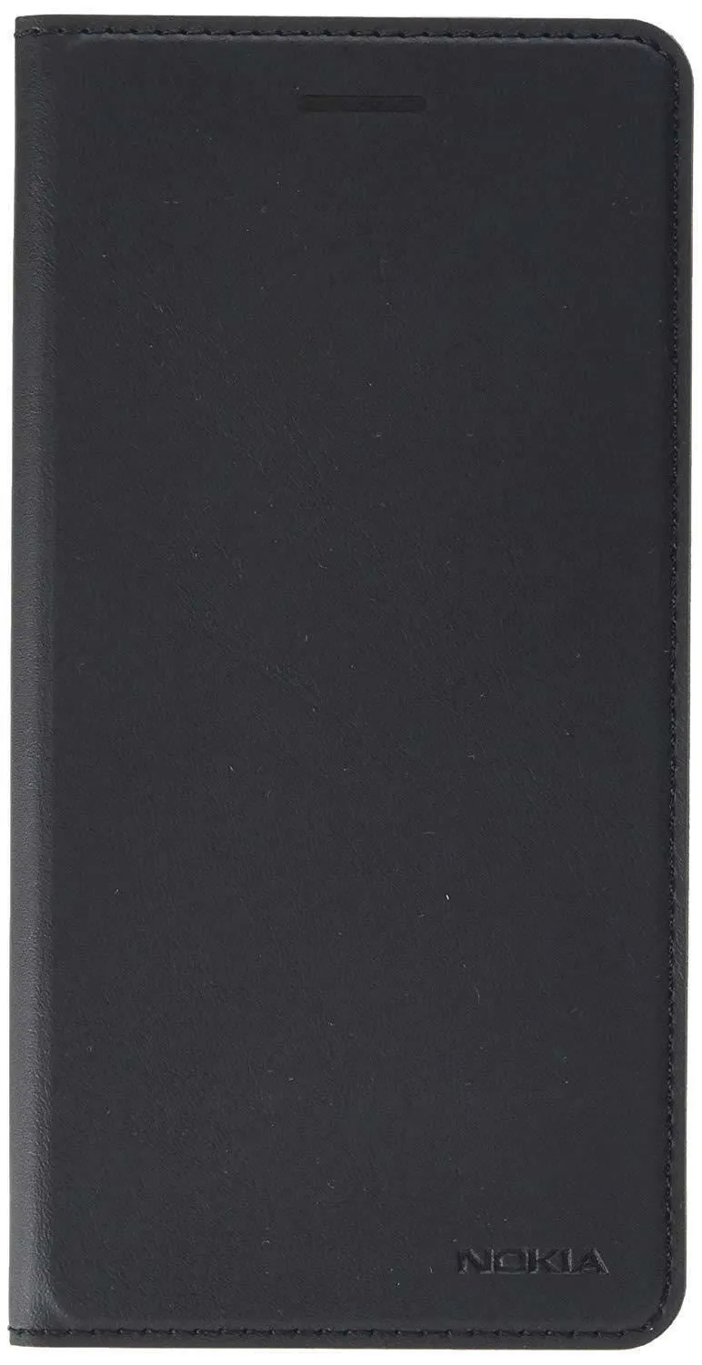 Genuine Nokia 6 Black Slim Flip Case Cover Wallet Pouch CP-301