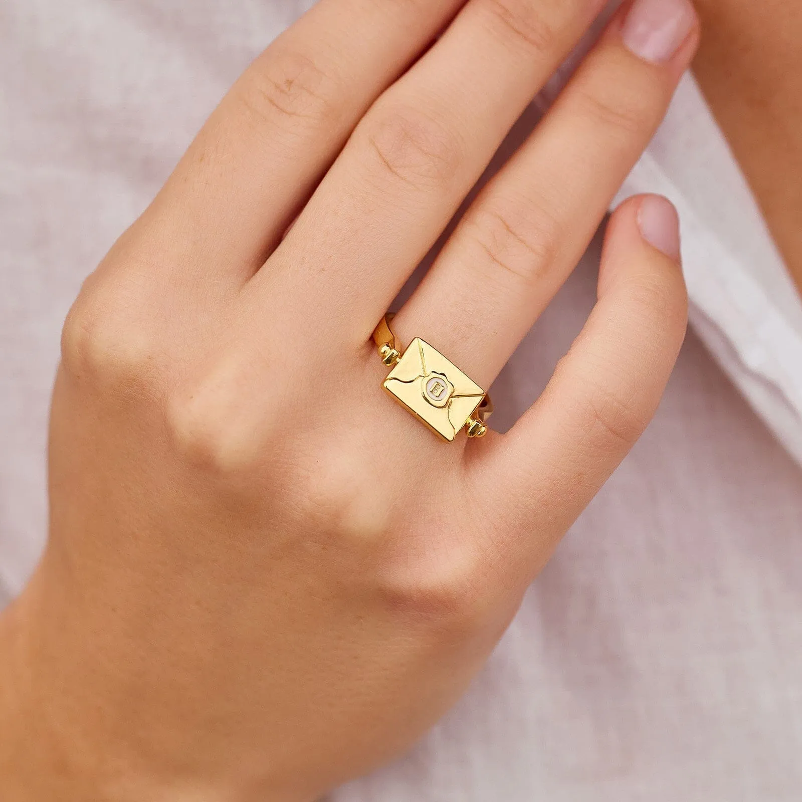 Hogwarts™ Letter Flip Ring