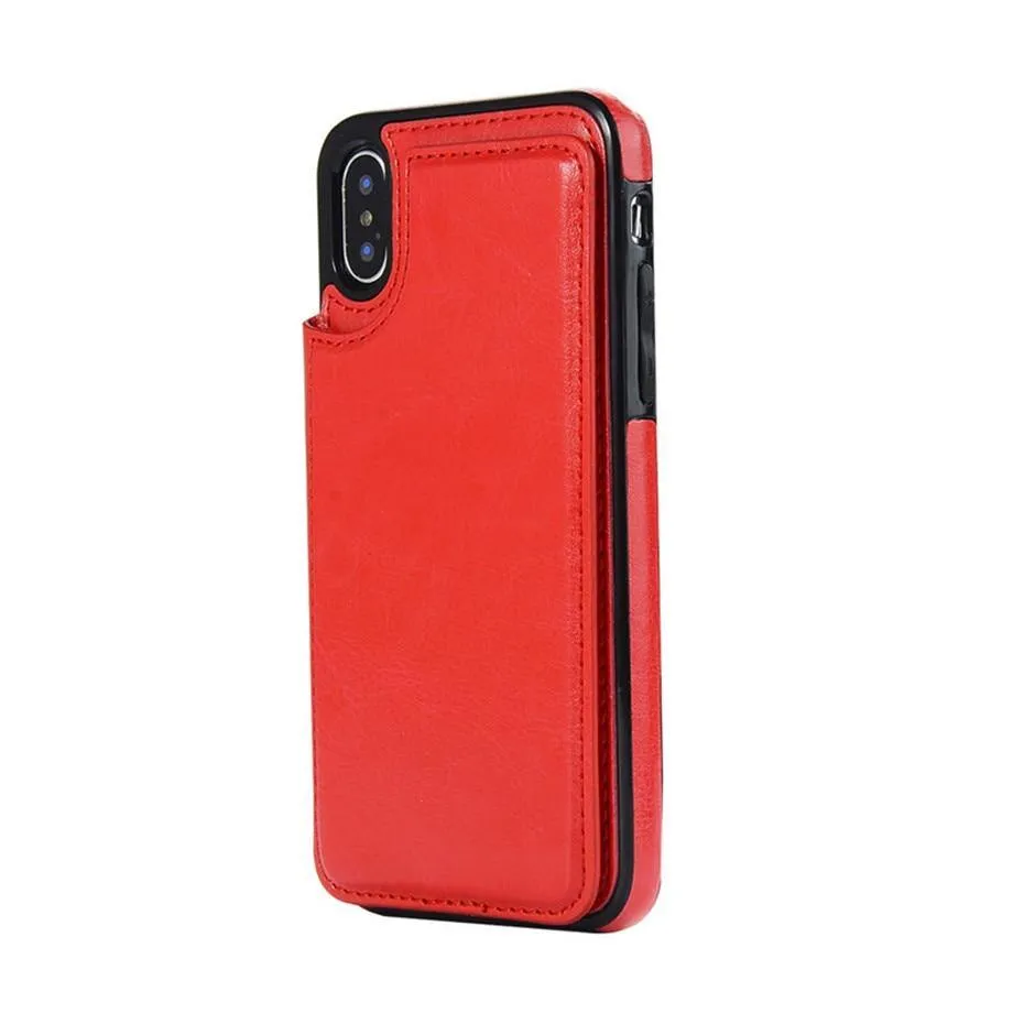 iphone Retro Flip PU Leather Case Various Models