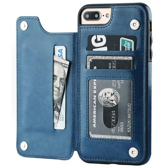 iphone Retro Flip PU Leather Case Various Models