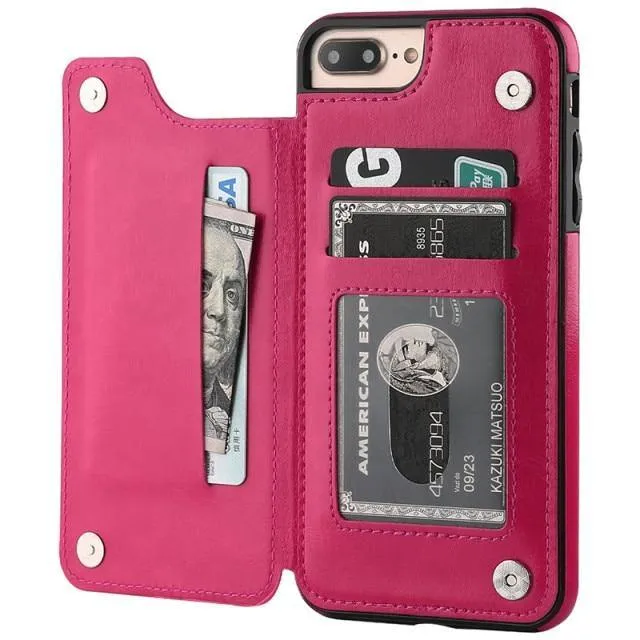 iphone Retro Flip PU Leather Case Various Models