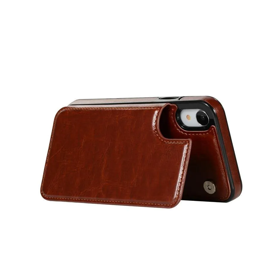 iphone Retro Flip PU Leather Case Various Models