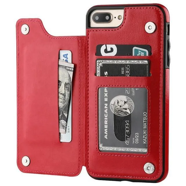 iphone Retro Flip PU Leather Case Various Models