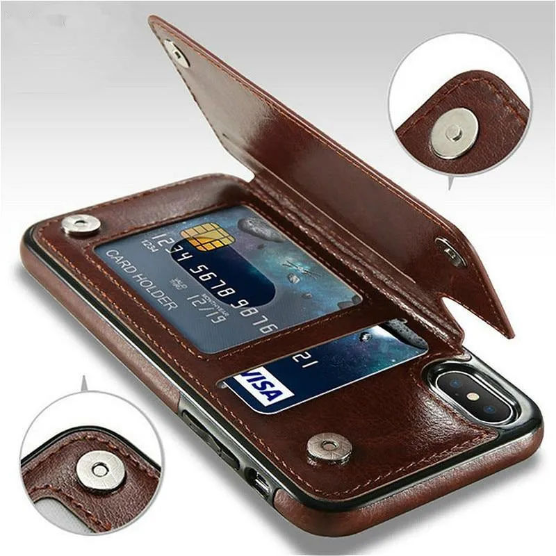 iphone Retro Flip PU Leather Case Various Models