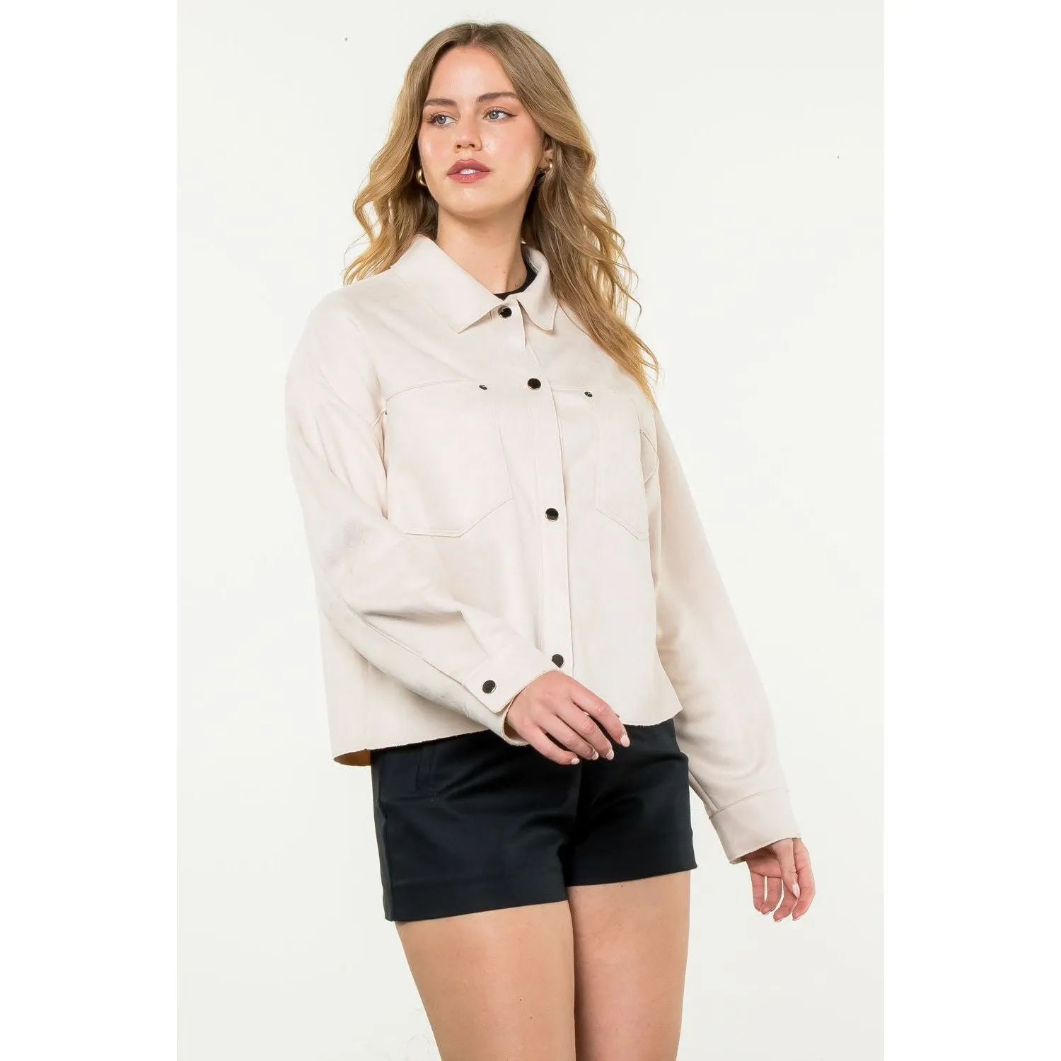 Josette Button Up Suede THML Jacket