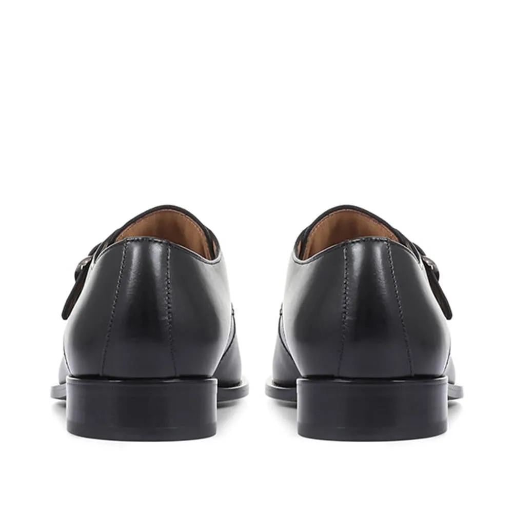 Justin Leather Single Strap Monk Shoes - JUSTIN / 318 901