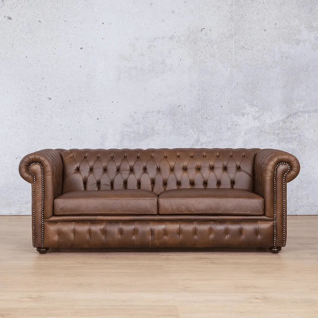 Kingston 3 Seater Leather Sofa