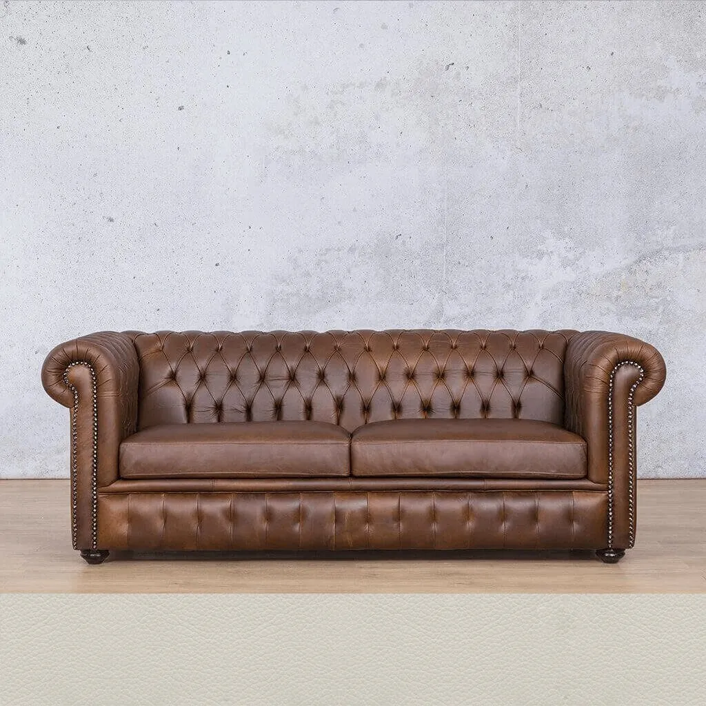 Kingston 3 Seater Leather Sofa