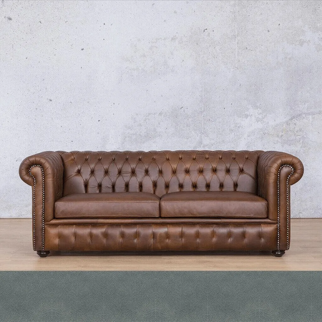 Kingston 3 Seater Leather Sofa