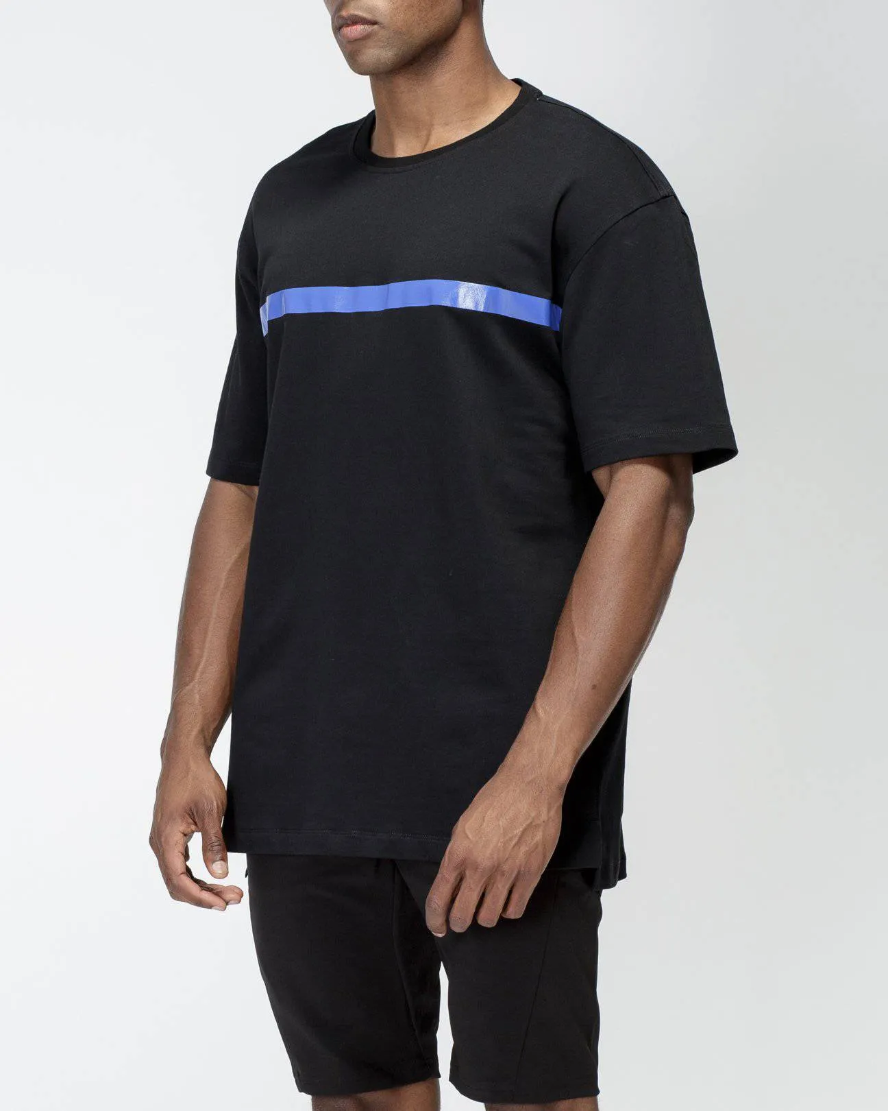 Konus Men's Light Weight French Terry Tee in Black