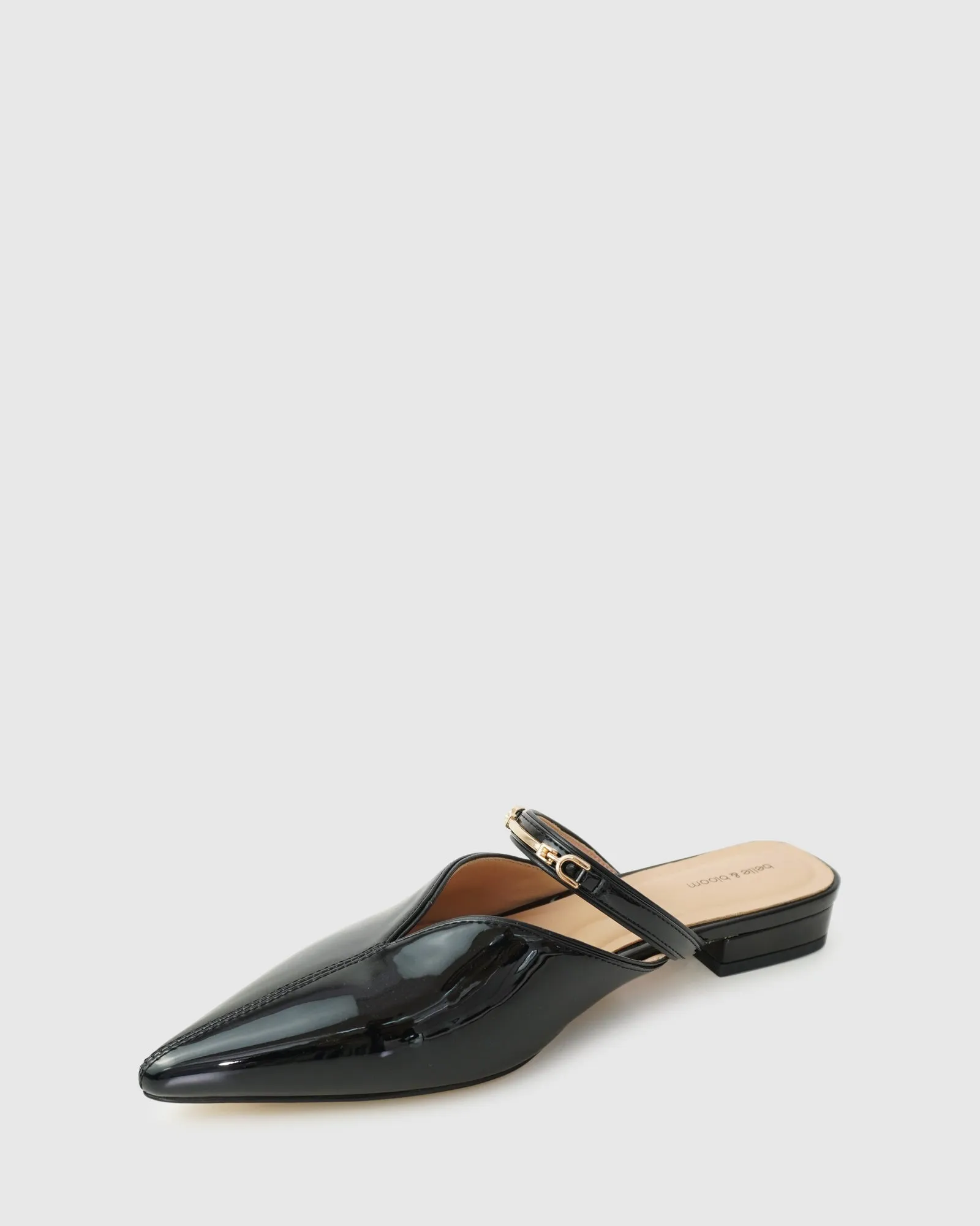 Magic Hour Ballet Slide - Black Patent