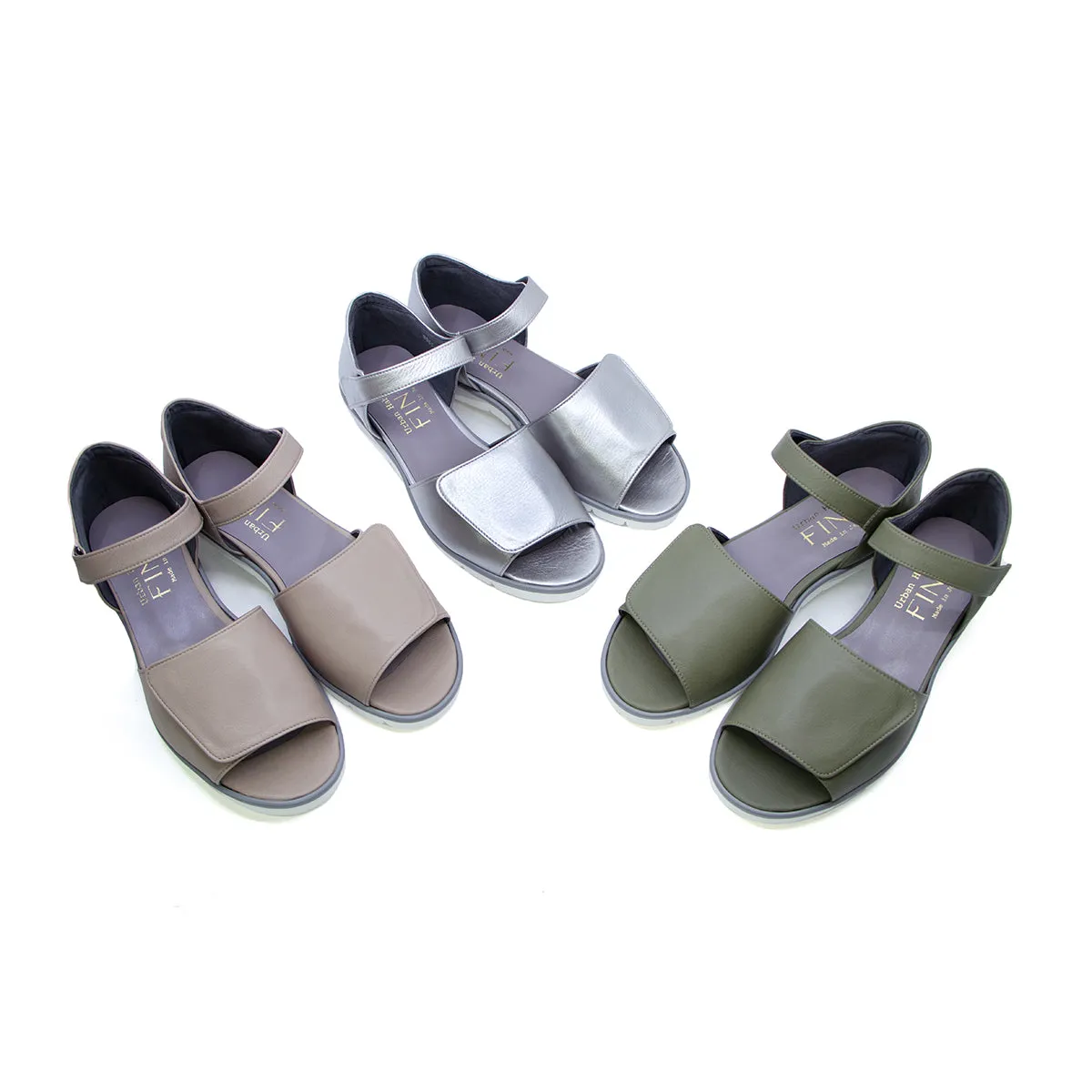 Muto Khaki Soft Sandals