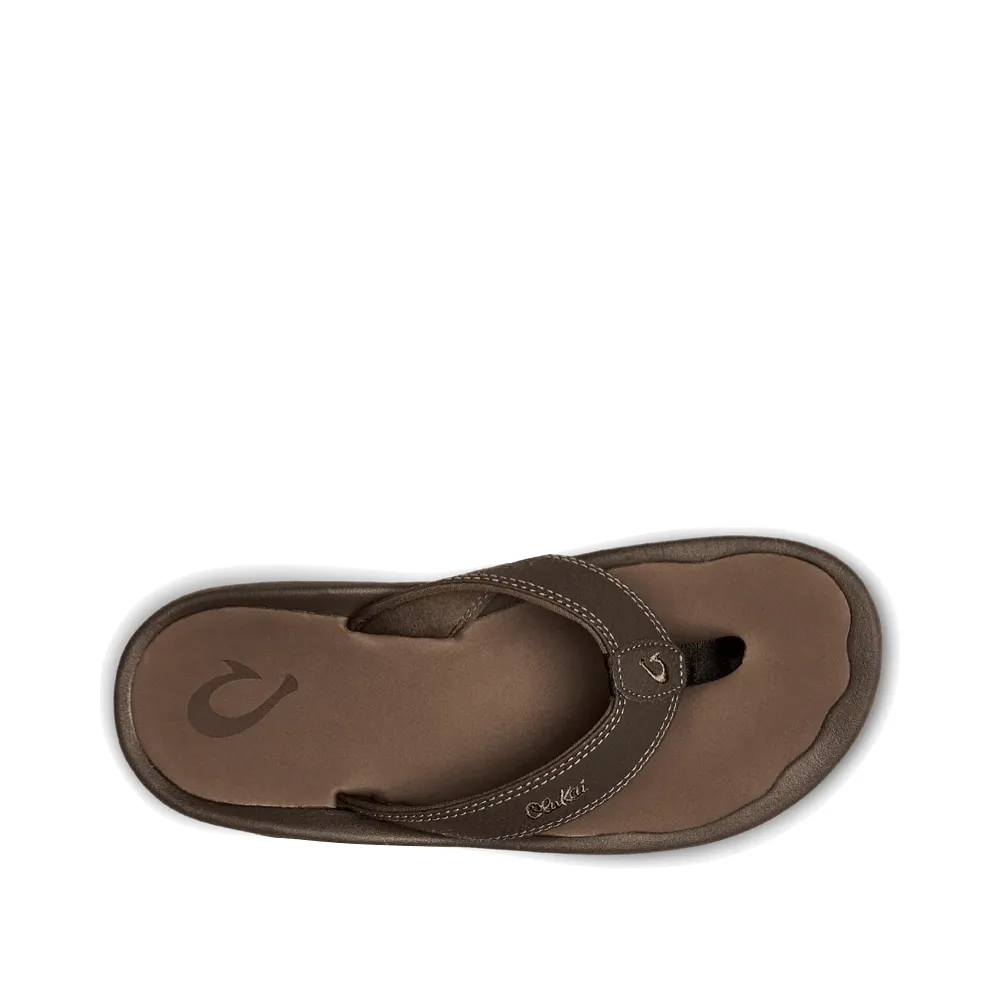 Olukai Men's Ohana Thong Sandal in Dark Java