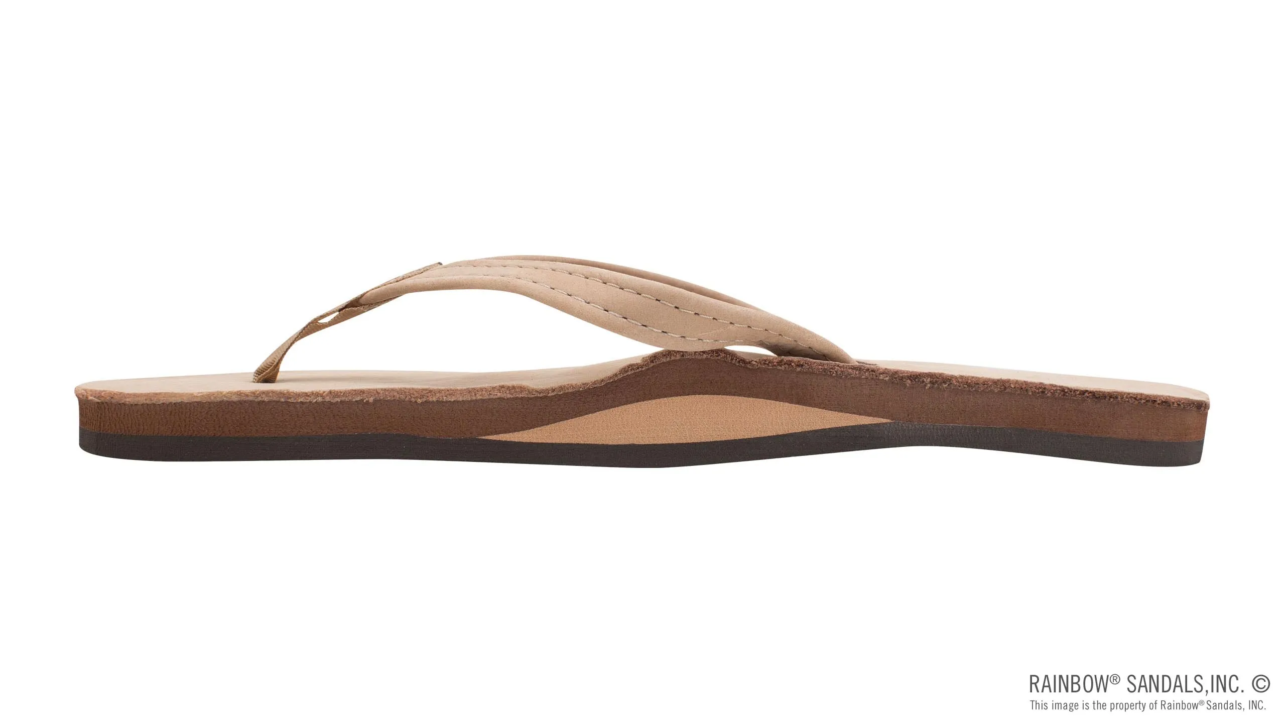 Rainbow Sandals Women's - Single Layer - 1/2" Strap - Sierra Brown