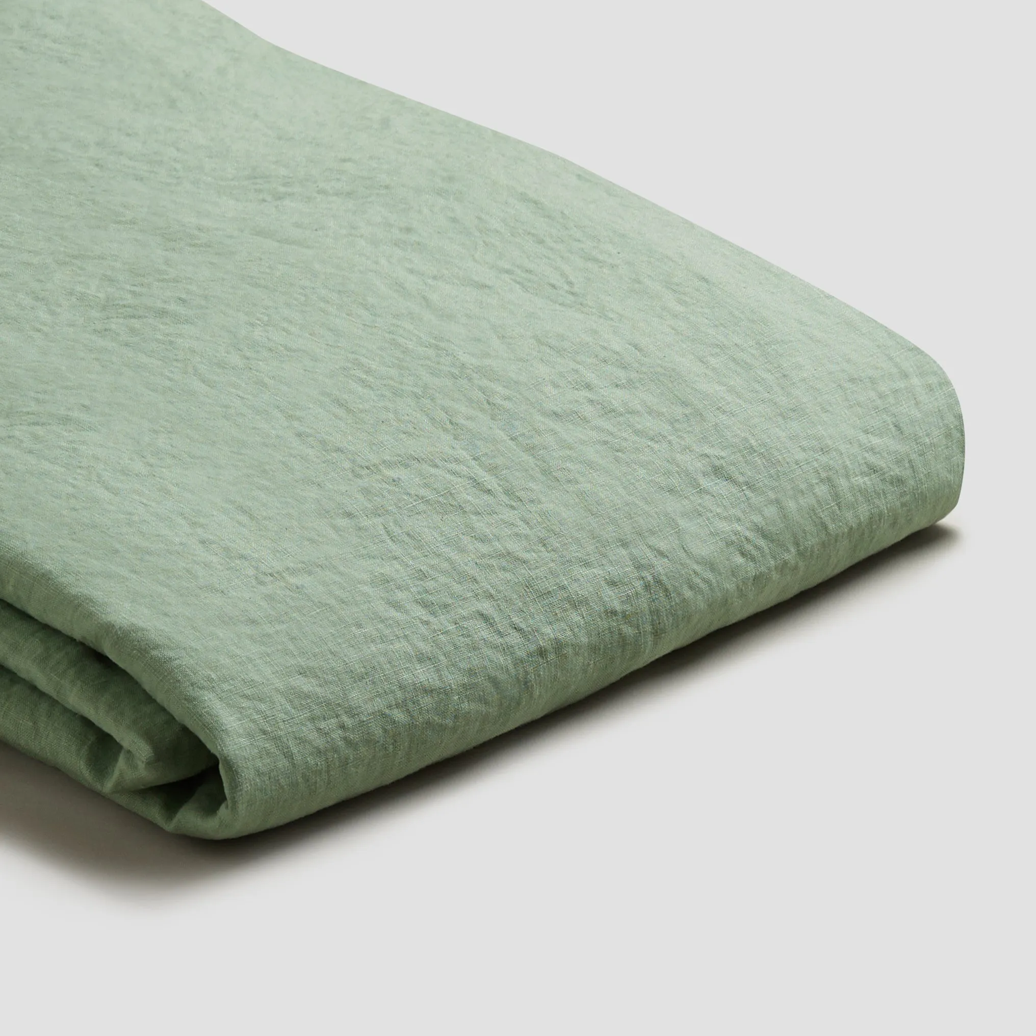 Sage Green Linen Blend Flat Sheet