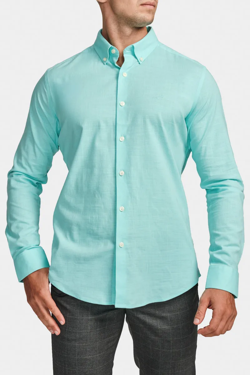 Slim FS Casual Shirt Green -Honeydew