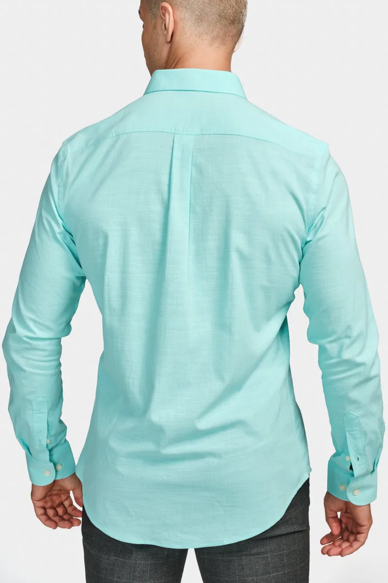 Slim FS Casual Shirt Green -Honeydew