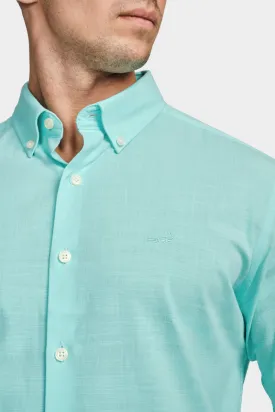 Slim FS Casual Shirt Green -Honeydew