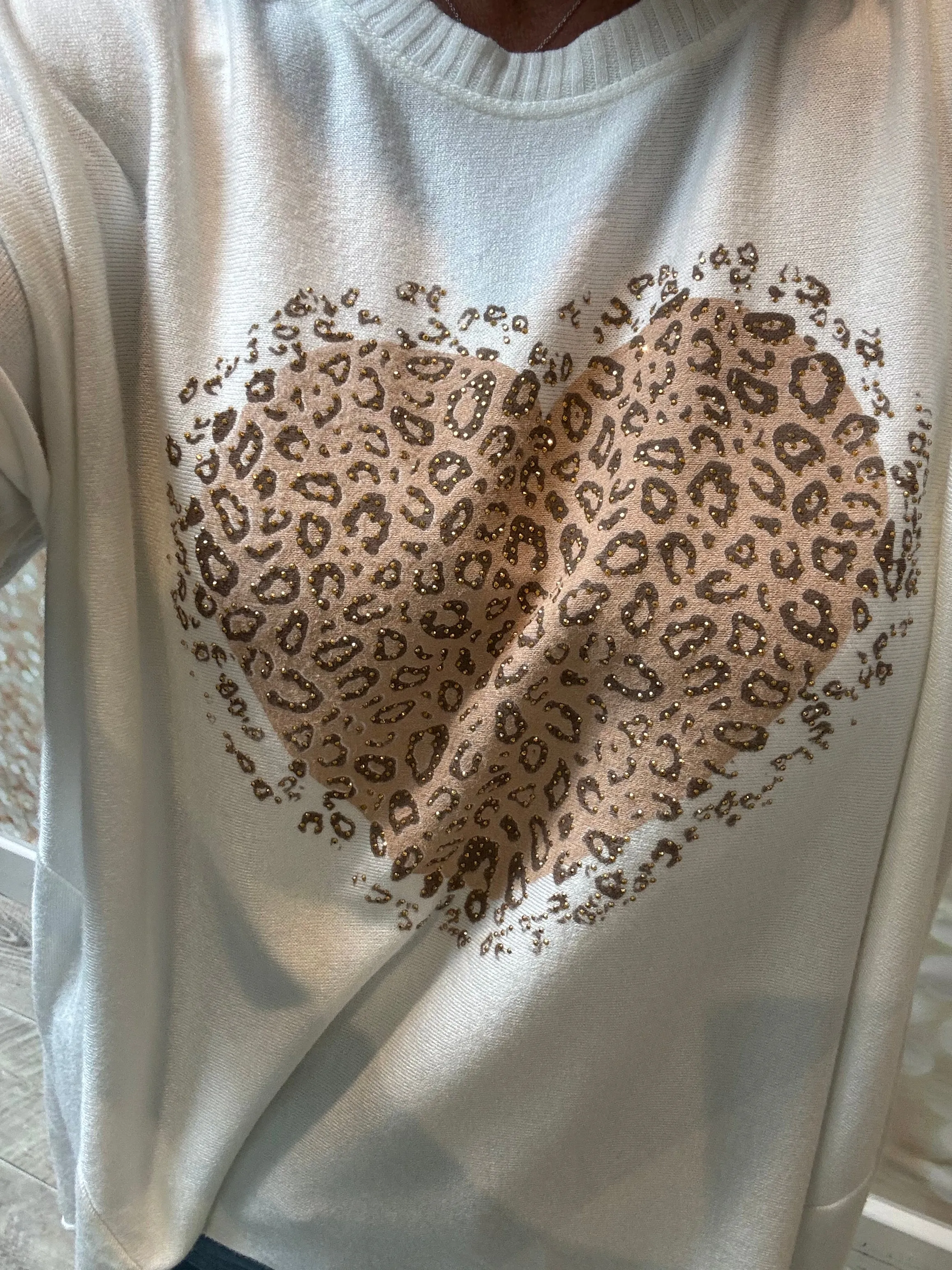 Soft touch heart Jumper