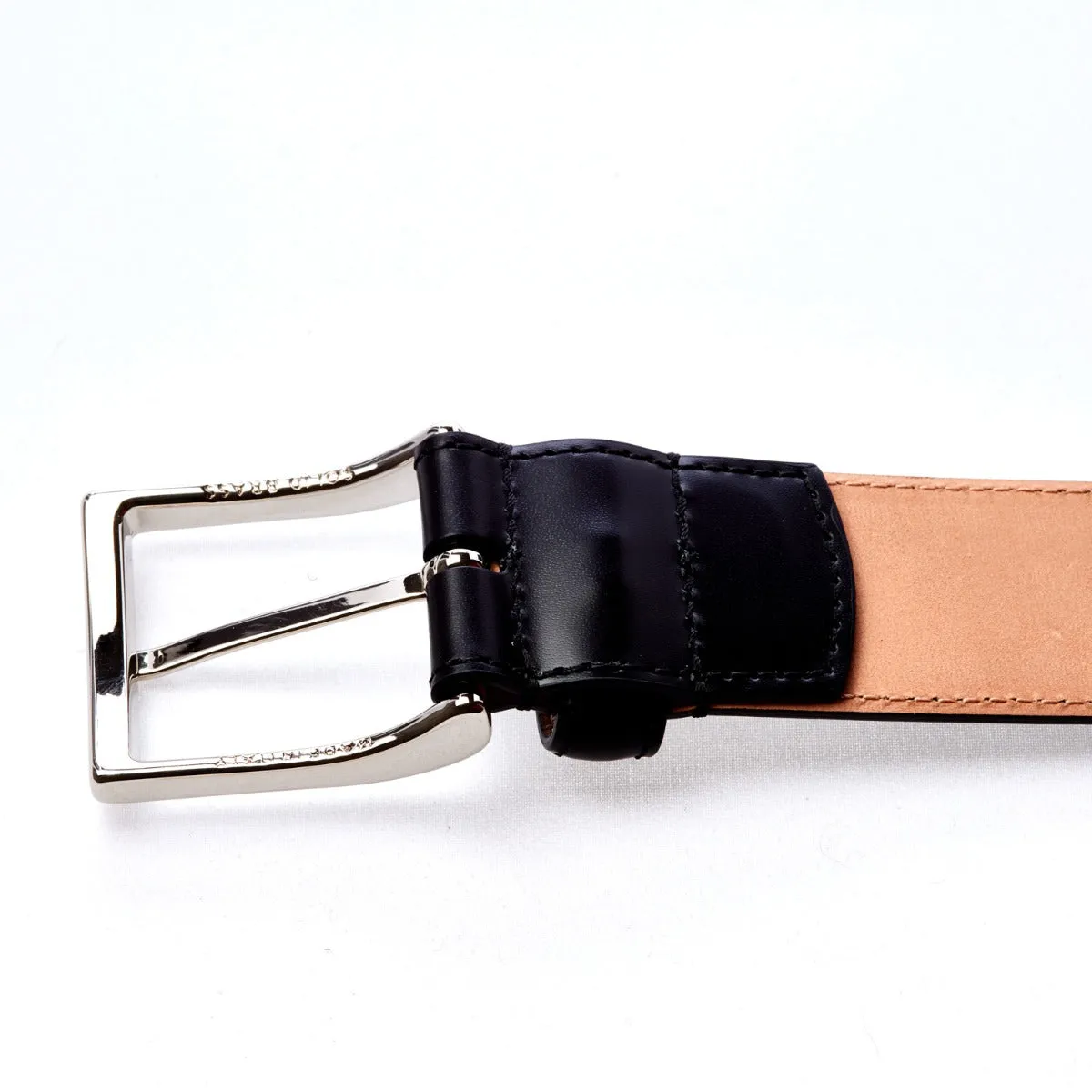 Sovereign Grade Black Calfskin Dress Belt