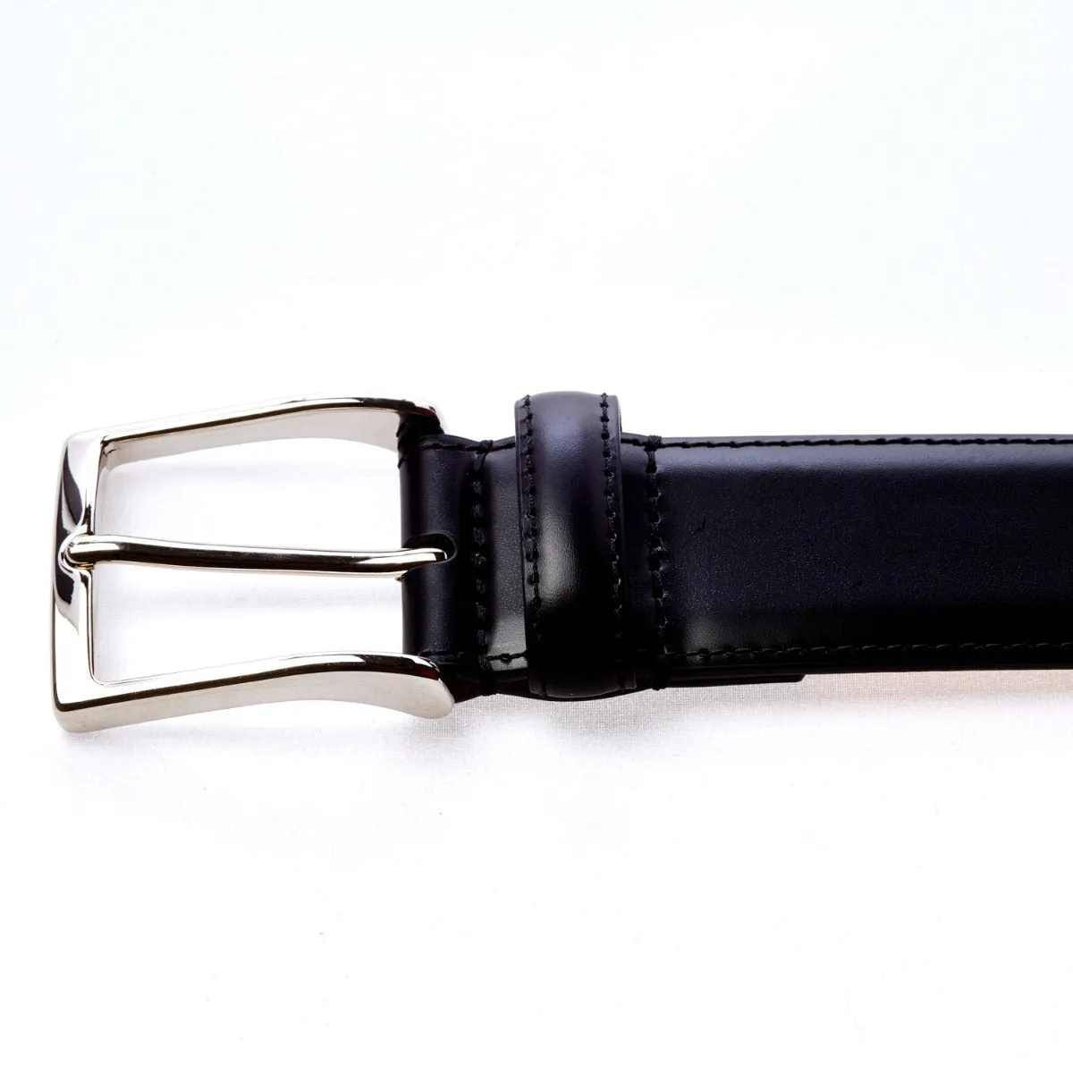 Sovereign Grade Black Calfskin Dress Belt