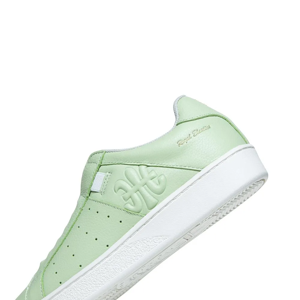 Women's Icon Green Logo Leather Sneakers 91913-444